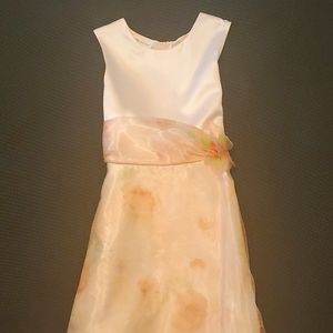 Bonnie Jean Girls Peach Flower Dress